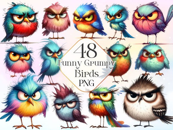 Download Funny Grumpy Bird Clipart Funny Bird Png - Png Collection