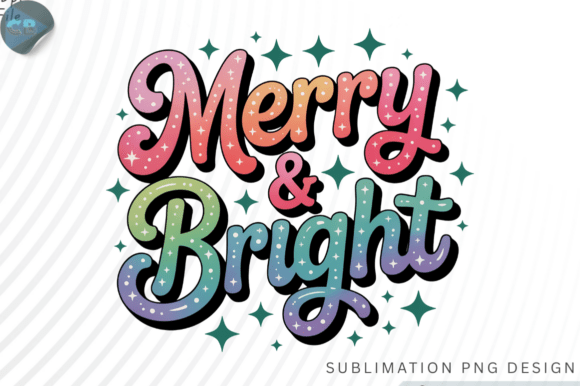 Download Merry &amp; Bright PNG Design - Png Collection