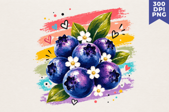 Download Watercolor Blueberry Clipart PNG,Blueber - Png Collection