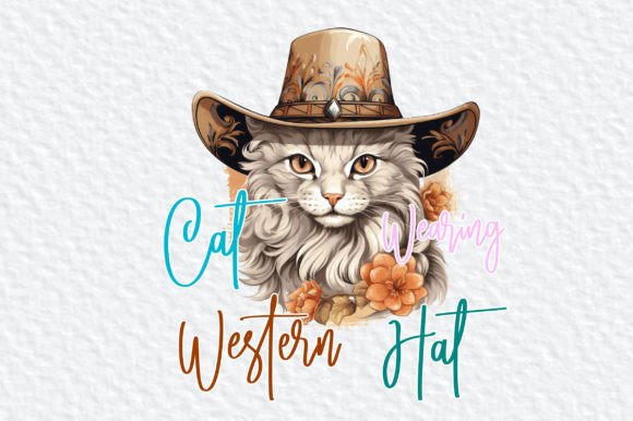Download Cat Western Hat Clipart PNG - Png Collection