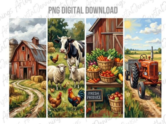 Download Country Farm Life Brushstroke PNG - Png Collection