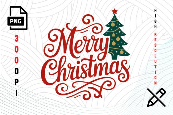 Download Merry Christmas Tree PNG Design - Png Collection