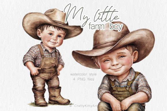 Download Little Farm Boy, Cowboy PNG Clipart - Png Collection