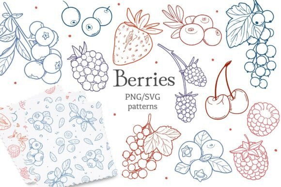 Download Berry Clipart SVG PNG, Fruit Patterns - Png Collection