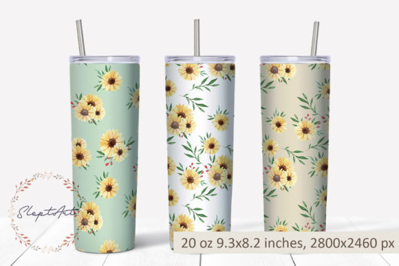 Download Sunflower 20 Oz Skinny Tumbler PNG - Png Collection
