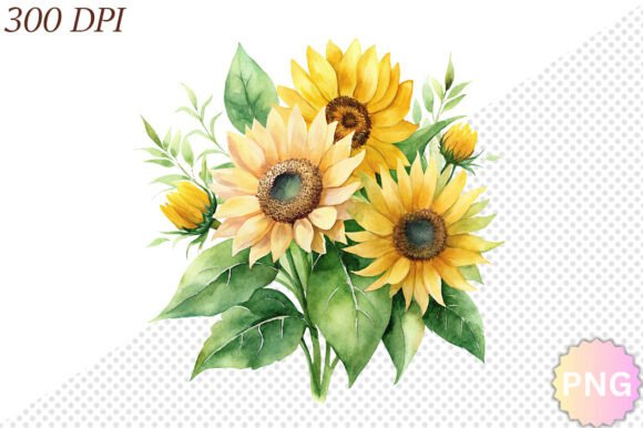 Download Watercolor Sunflower PNG Clipart - Png Collection