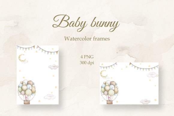Download Cute Bunny. Frame for Baby Girl. PNG. - Png Collection