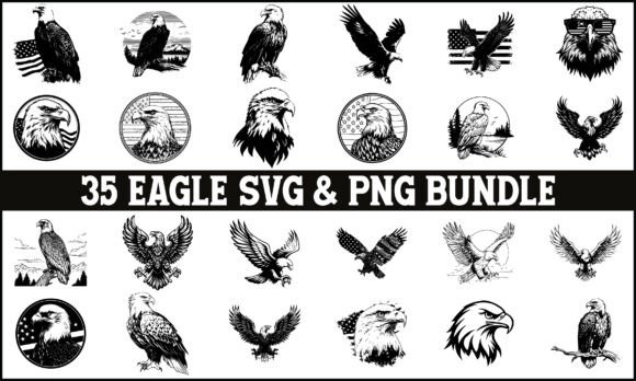 Download Eagle SVG PNG Bundle, Wildlife Clipart - Png Collection