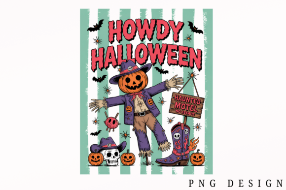 Download Howdy Halloween Scarecrow PNG Design - Png Collection