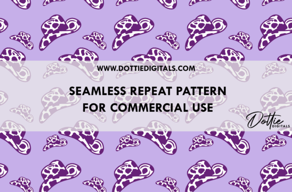 Download Purple Cowgirl Hats Seamless Pattern PNG - Png Collection