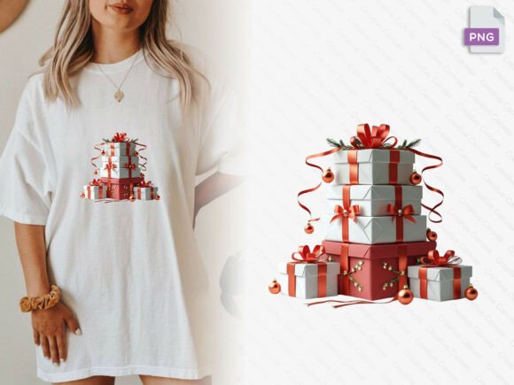 Download Christmas Gift Stack Png - Png Collection