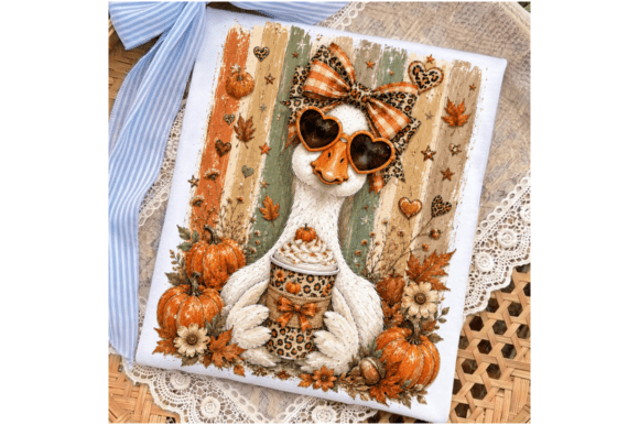 Download Preppy Fall Goose PNG,Autumn Pumpkin PNG - Png Collection