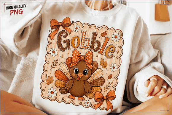 Download Preppy Thanksgiving Gobble Coquette PNG - Png Collection