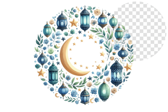 Download EidAura Watercolor Wreath Clipart - Watercolor wreath Collection