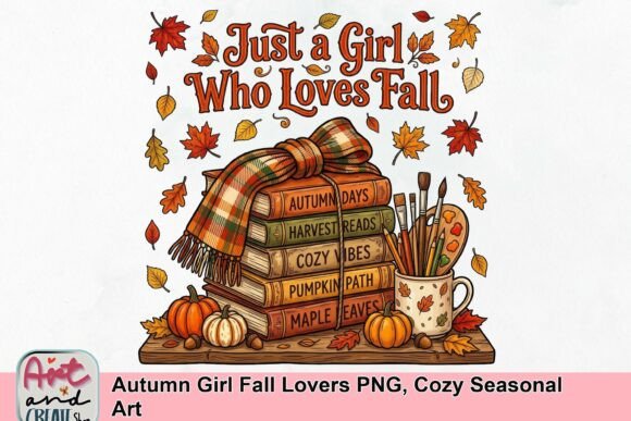 Download Autumn Girl Fall Lovers PNG, Cozy Seasonal Art - Png Collection
