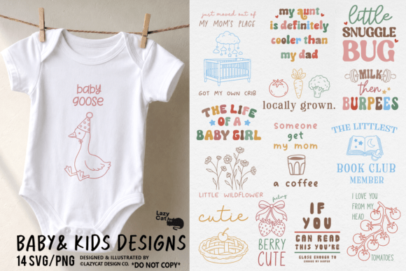 Download Baby &amp; Kids Funny Cute SVG PNG Bundle - Png Collection