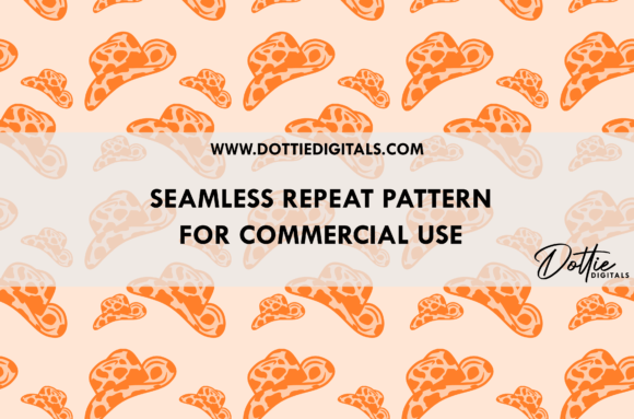 Download Orange Cowgirl Hats Seamless Pattern PNG - Png Collection