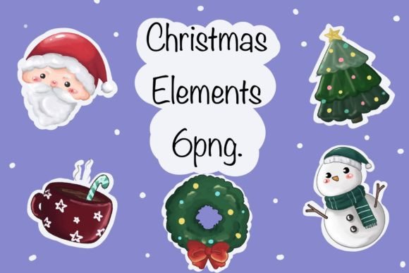 Download Cute Christmas Elements Png. - Png Collection