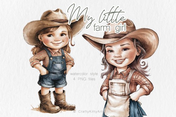 Download Little Farm Girl, Cowgirl PNG Clipart - Png Collection