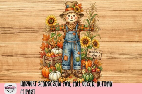 Download Harvest Scarecrow PNG, Fall Decor, Autumn Clipart - Png Collection