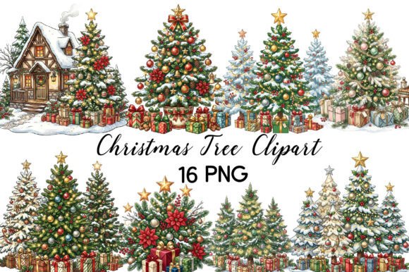 Download Whimsical Christmas Tree Clipart - Christmas tree clipart Collection