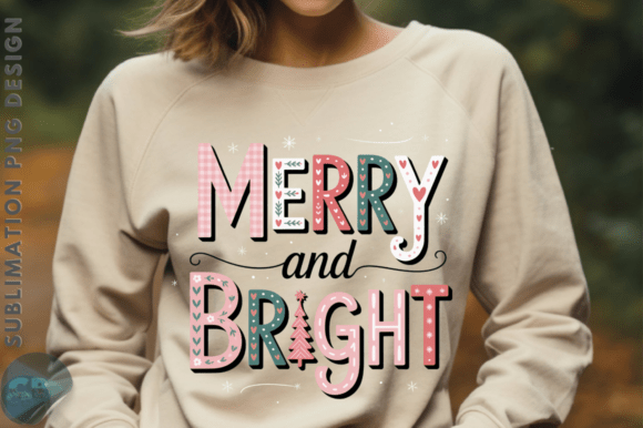 Download Preppy Pink Merry and Bright Doodles PNG - Png Collection