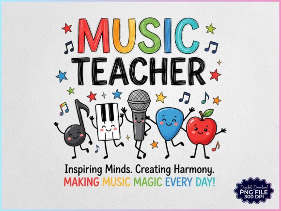 Download Music Teacher Doodles Friends PNG - Png Collection