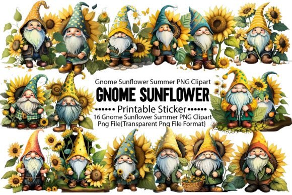 Download Gnome Sunflower Summer PNG Bundle - Png Collection