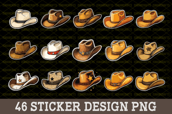 Download Cowboy Hat Sticker Bundle PNG - Png Collection