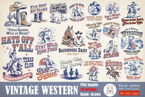 Download Western Life, Cowboy, Cowgirl PNG Bundle - Png Collection