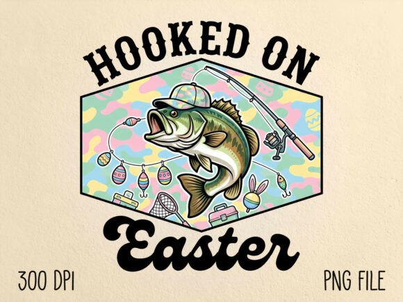 Download Hooked on Easter Fishing Easter PNG - Png Collection