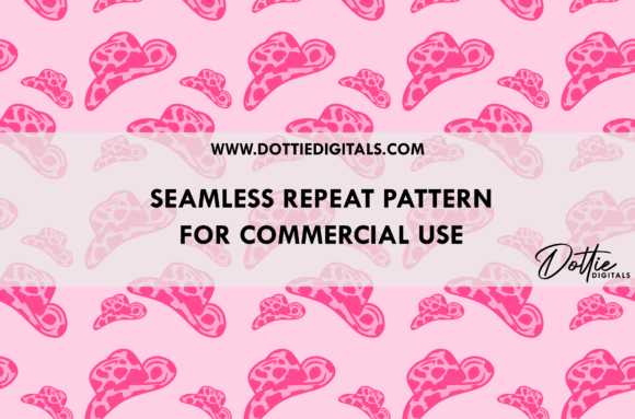 Download Pink Cowgirl Hats Seamless Pattern PNG - Png Collection