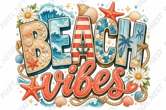Download Beach Vibes Summer Sublimation PNG - Png Collection