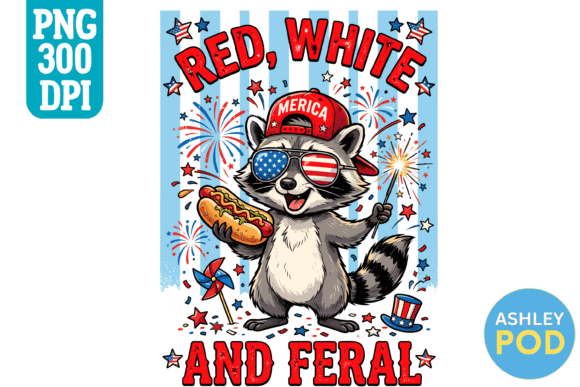 Download Feral Raccoon 4th of July PNG - Png Collection