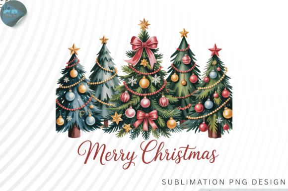 Download Watercolor Merry Christmas Tree PNG Desi - Png Collection