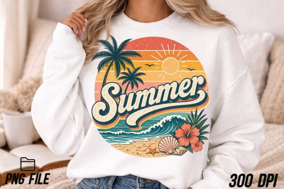 Download Vintage Sunset Summer Beach PNG - Png Collection