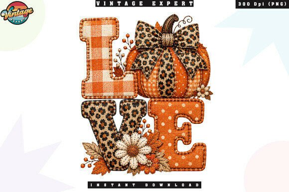 Download Love Autumn Pumpkin Patchwork PNG - Png Collection