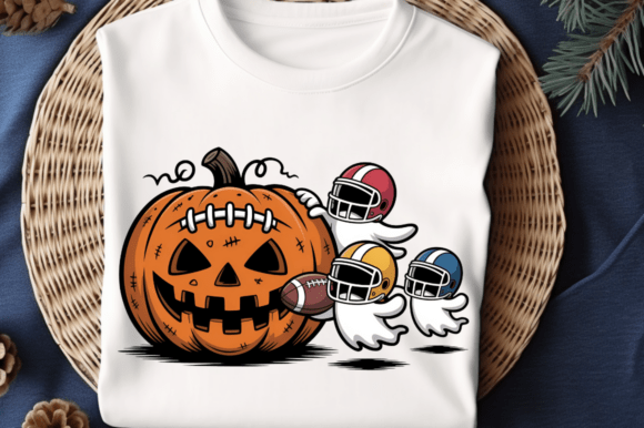 Download Retro Halloween Pumpkin Football PNG Des - Png Collection