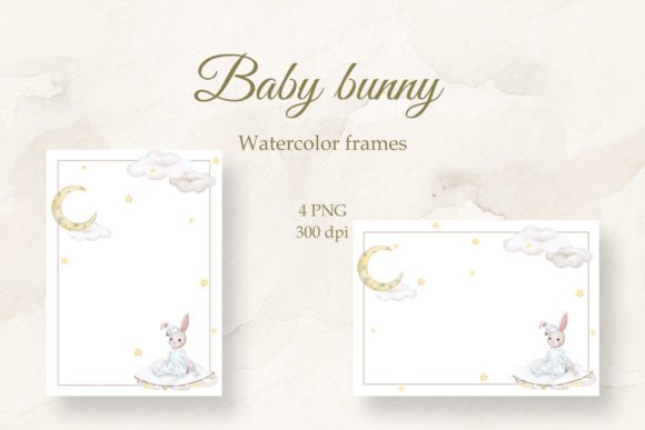 Download Cute Bunny. Frame for Baby. PNG. - Png Collection