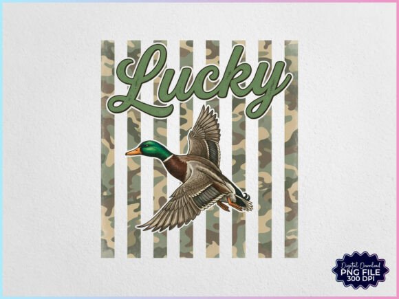 Download Camouflage Stripe Lucky Duck PNG - Png Collection