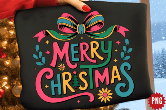 Download Coquette Bow Merry Christmas PNG Design - Png Collection