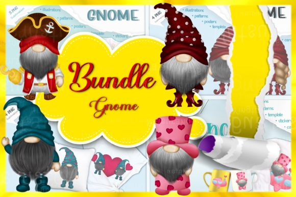 Download Bundle Gnome Character Design Style PNG - Png Collection