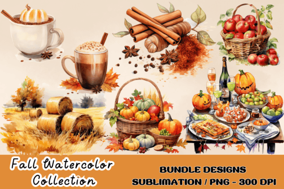 Download Watercolor Fall Decor Clipart Autumn PNG - Png Collection