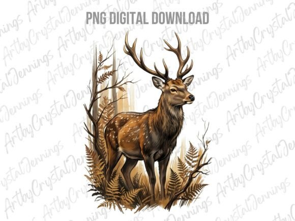 Download Autumn Woodland Deer Animal PNG - Png Collection