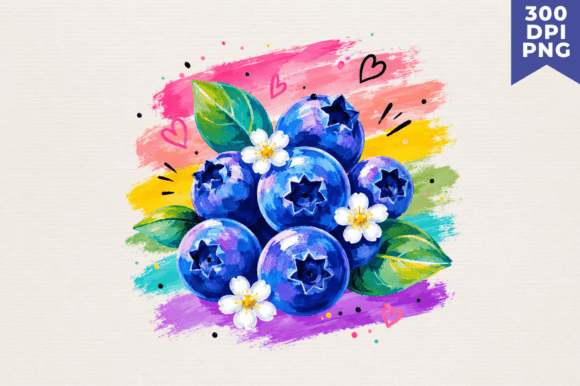 Download Watercolor Blueberry Clipart PNG,Blueber - Png Collection