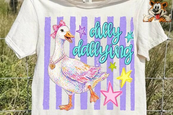 Download Dilly Dallying Duck PNG Sublimation - Png Collection